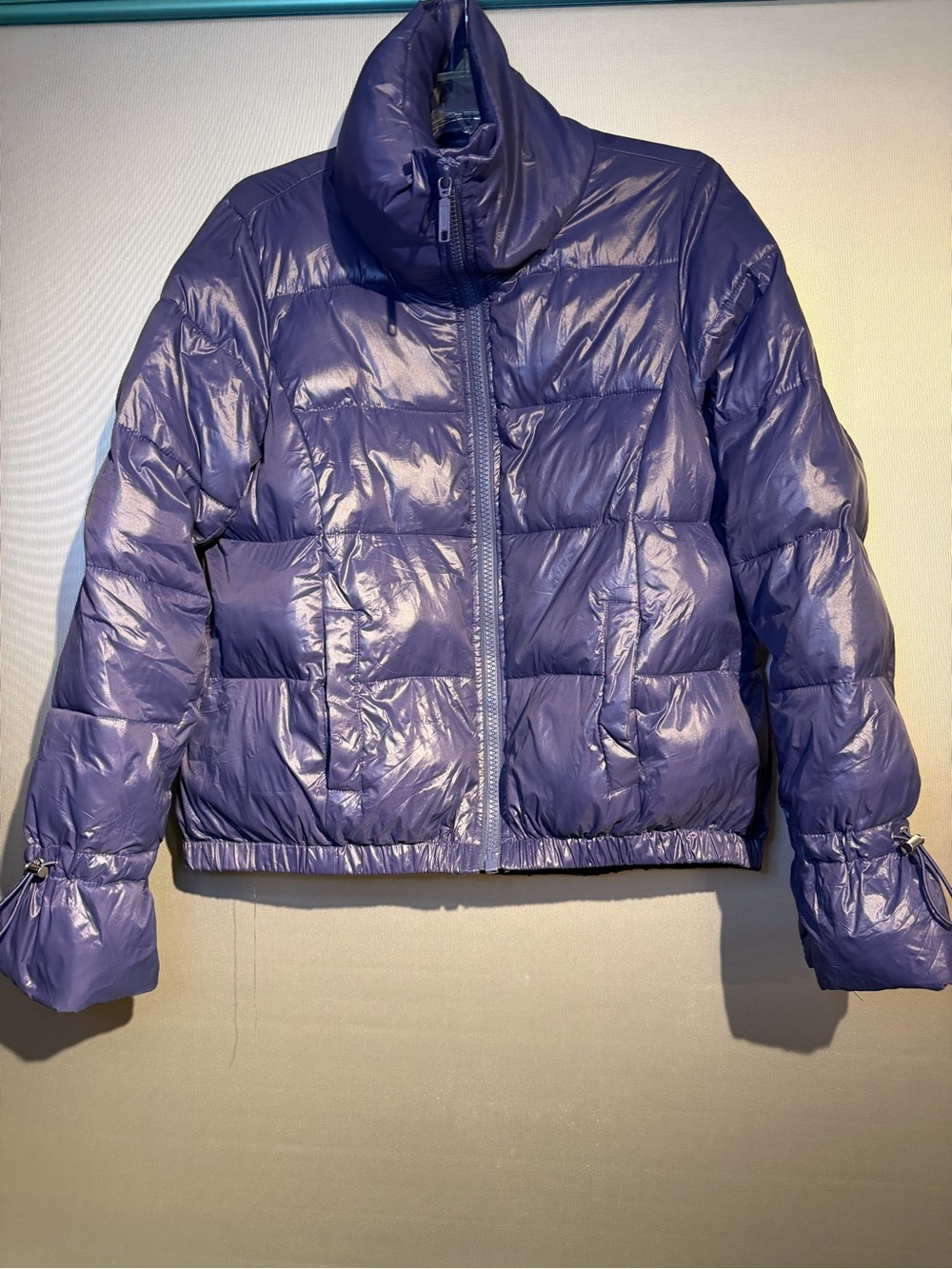 LOFT Shiny Purple Puffer Jacket for Kids